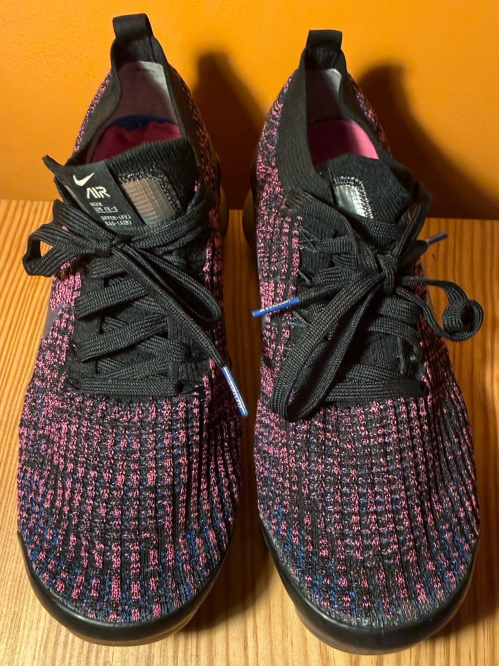 Nike Women’s Flyknit Running Sneakers - Black & Pink